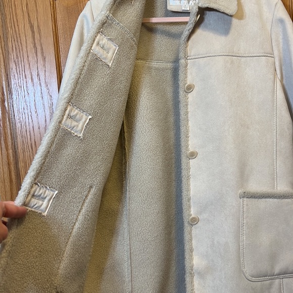 NEW Jones New York Suede Fleece Lined Jacket - Medium - Picture 5 of 7